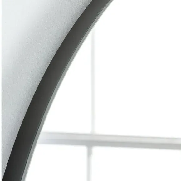 Arched Full Length Wall Mirror - Black, Wood