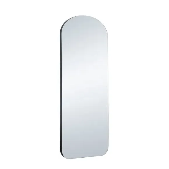 Arched Full Length Wall Mirror - Black, Wood image