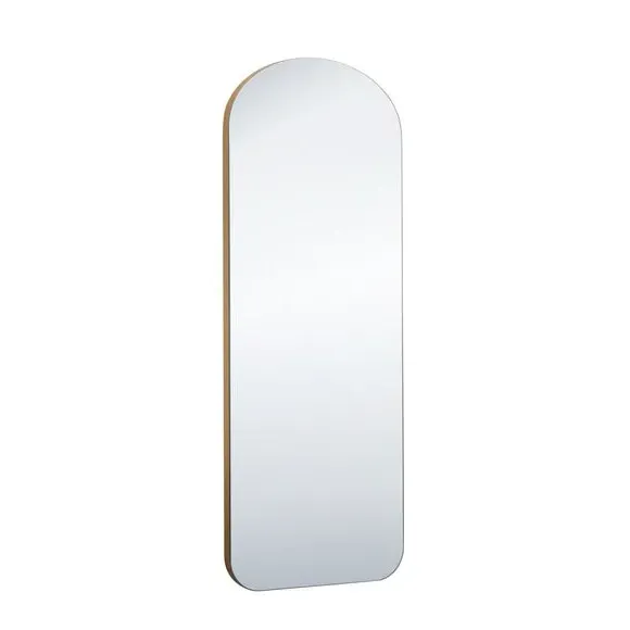 Arched Full Length Wall Mirror - Gold, Wood