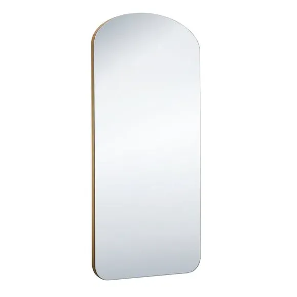 Arched Full Length Wall Mirror - Gold, Wood