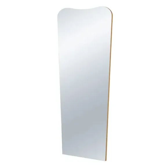 Curved Full Length Wall Mirror - Gold