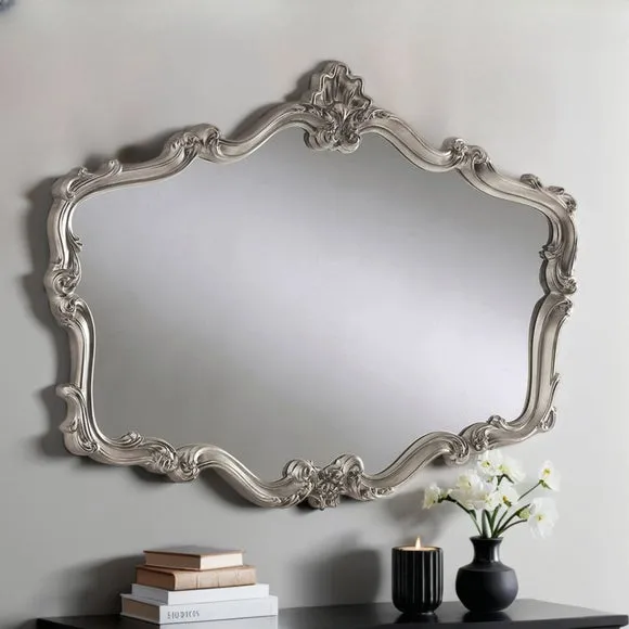 Decorative Wall Mirror Regency Style - Silver