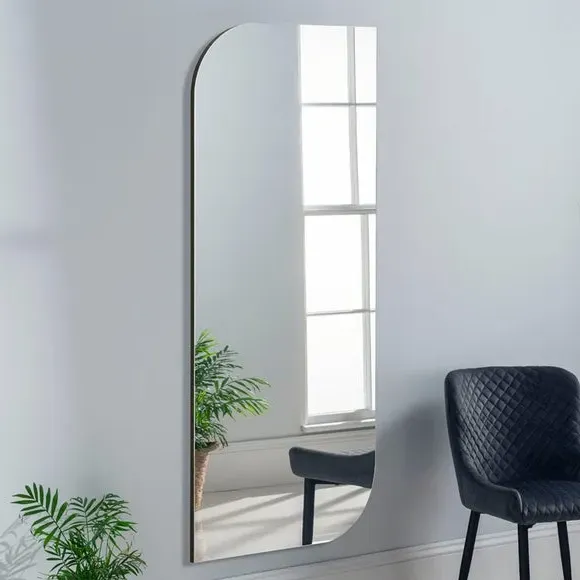 Full Length Wall Mirror - Black image