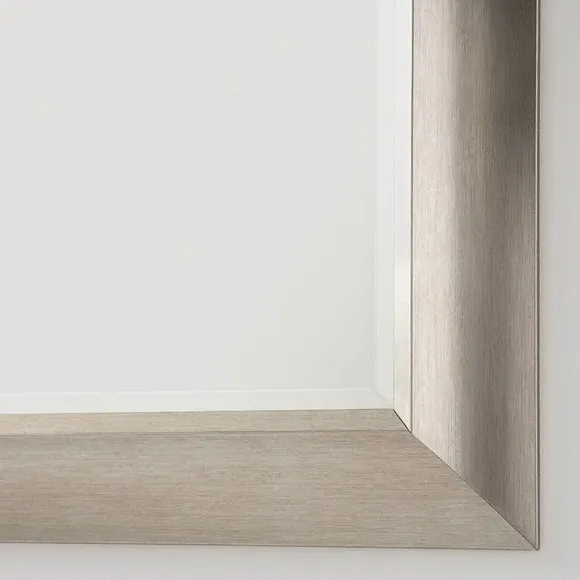 Full Length Wall Mirror - Silver, Bevelled Glass