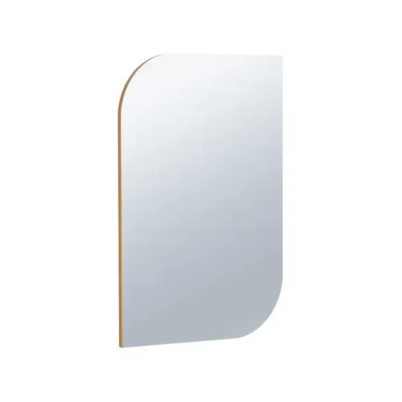 Irregular Wall Mirror with Hooks - Gold