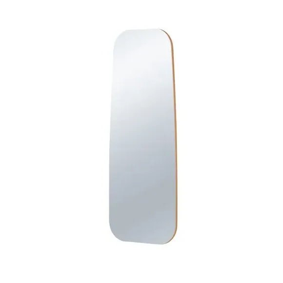 Narrow Full Length Wall Mirror - Gold, Pebble