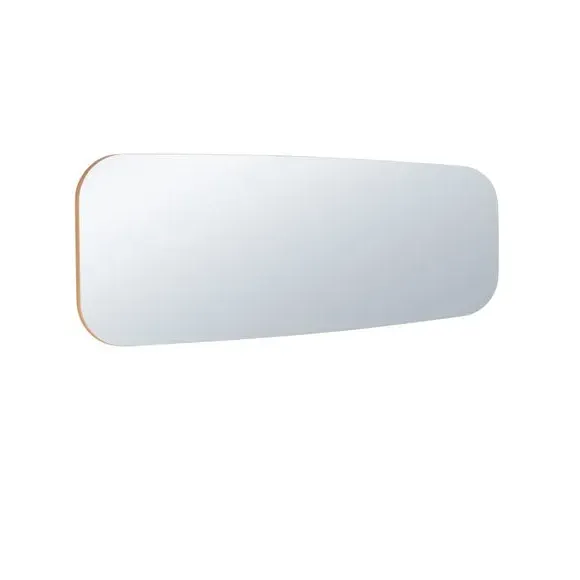 Narrow Full Length Wall Mirror - Gold, Pebble