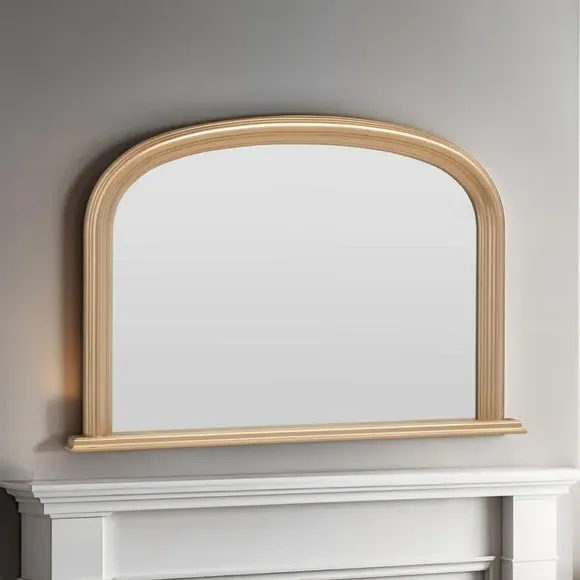 Overmantle Wall Mirror - Gold, Wood