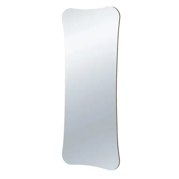 Pebble Wall Mirror with Hooks - Gold