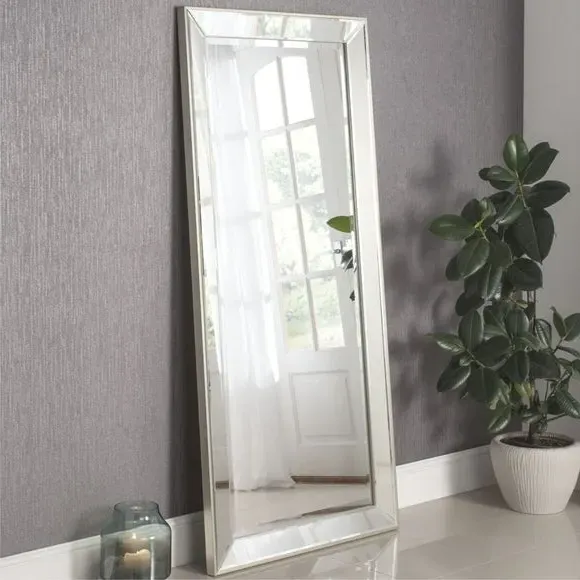 Rectangle Full Length Leaner Mirror - Tray Edge image