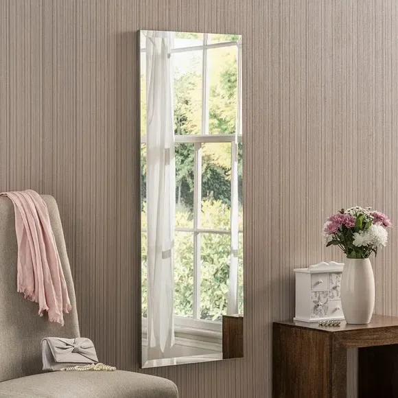 Rectangle Full Length Wall Mirror - Clear image