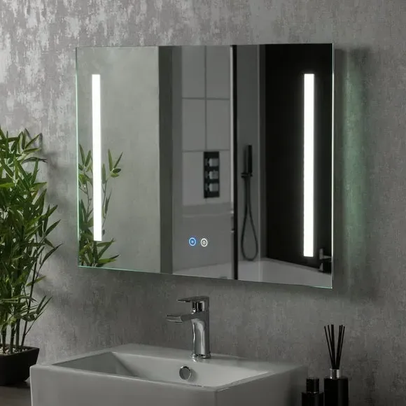 Rectangle LED Wall Mirror - Clear image