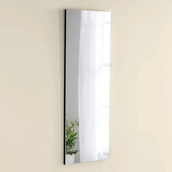 Rectangle Narrow Wall Mirror - Black, Wood image