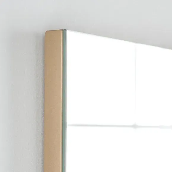 Rectangle Wall Mirror - Gold, Wood Frame