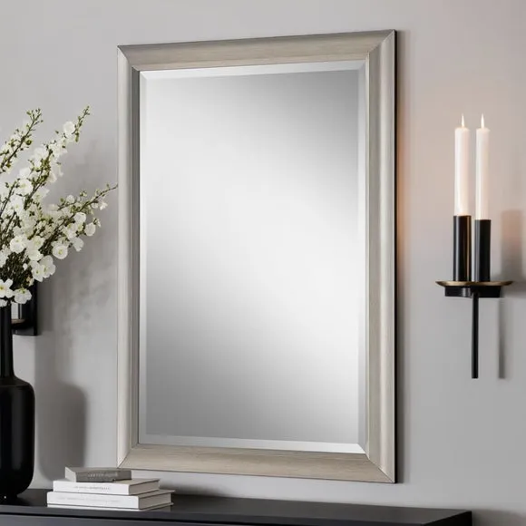 Rectangle Wall Mirror - Silver Frame image