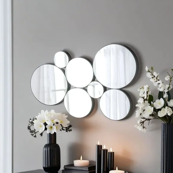 Round Wall Mirror - Black