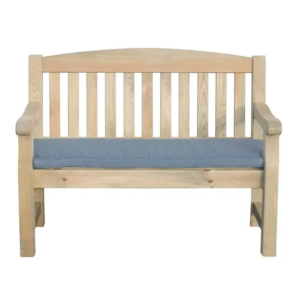 2-Seater Bench Pad with Zip - Grey, Polyester