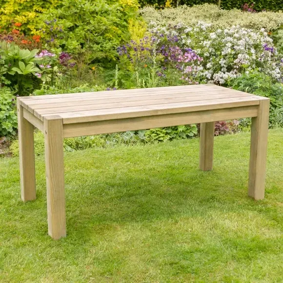 6-Seater Outdoor Dining Set - Natural, Softwood