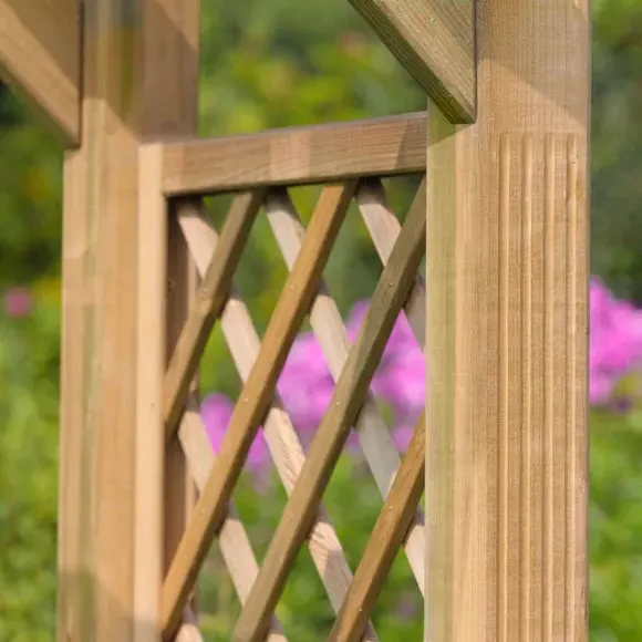 Garden Arch with Trellis - Natural, Softwood