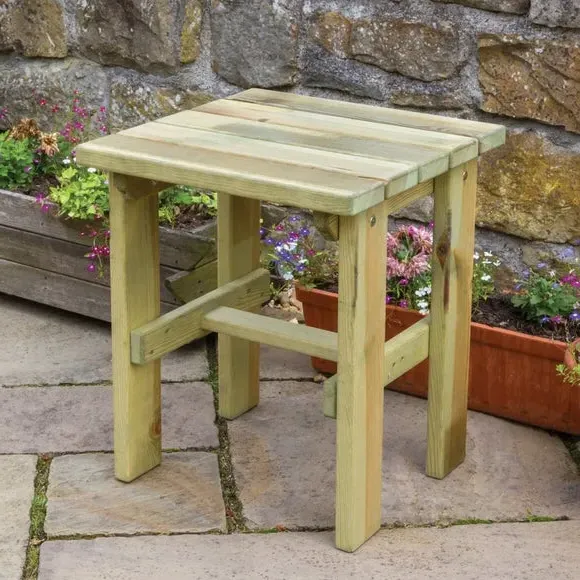 Garden Side Table - Natural, Softwood image