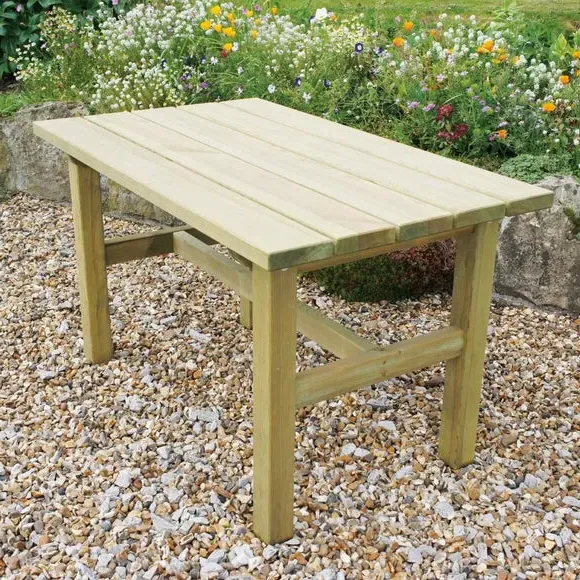 Outdoor Dining Table - Natural, Softwood image