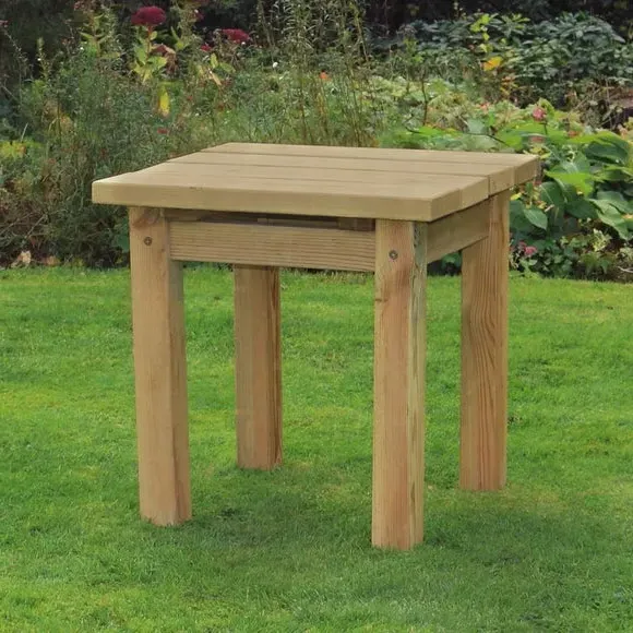 Square Side Table - Natural, Softwood image
