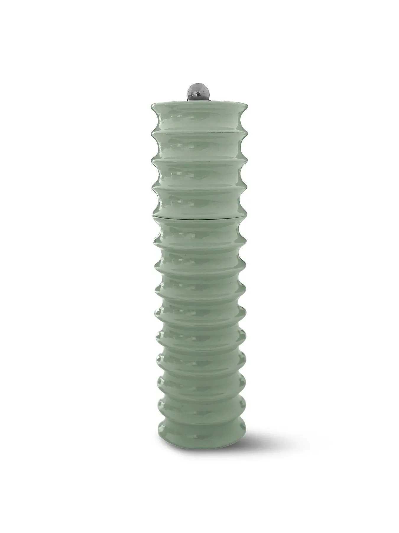 Twister Salt Pepper Mill Set - Sage, Rubber Wood image