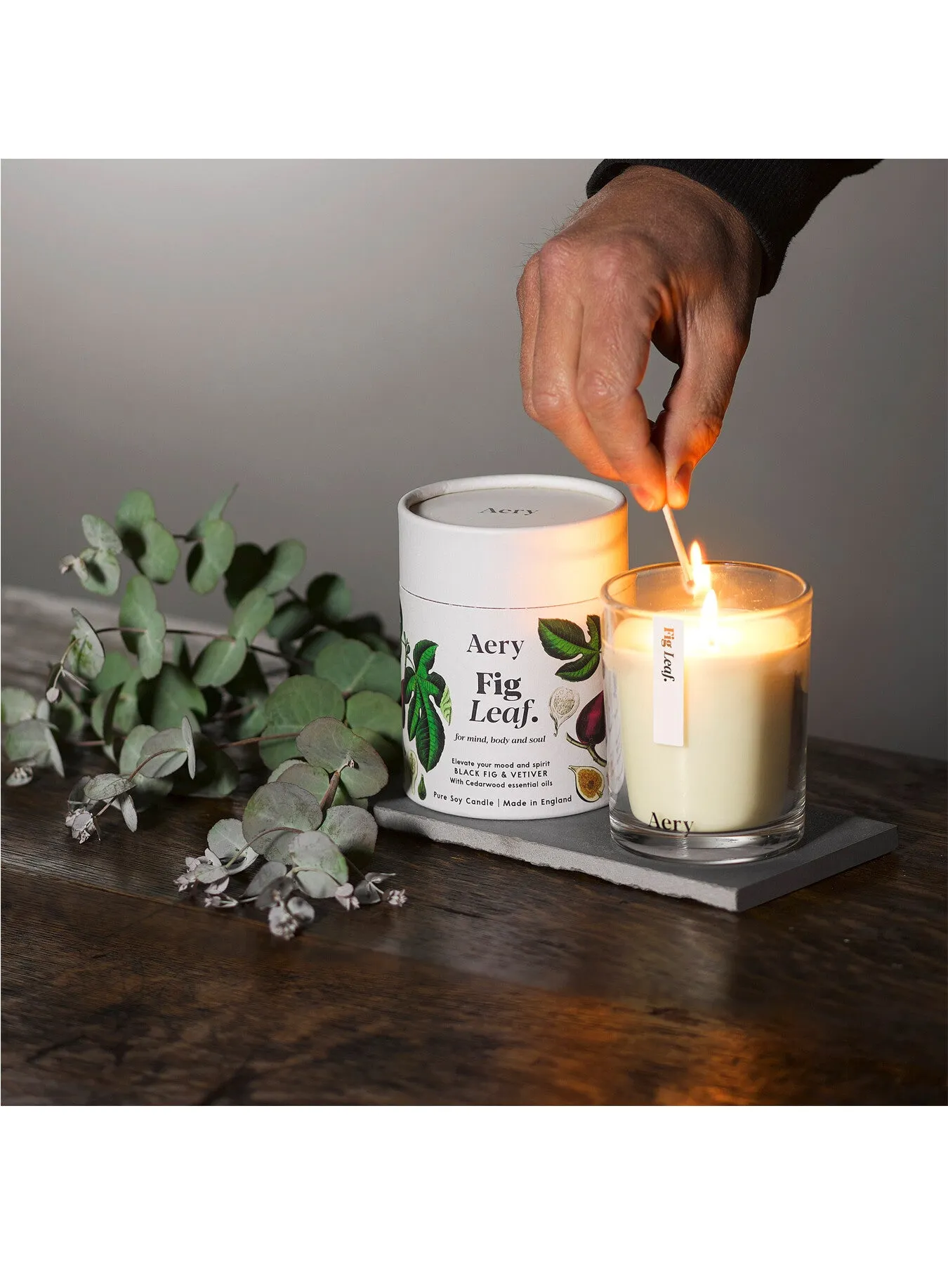 Fig Leaf Botanical Candle - Natural Wax