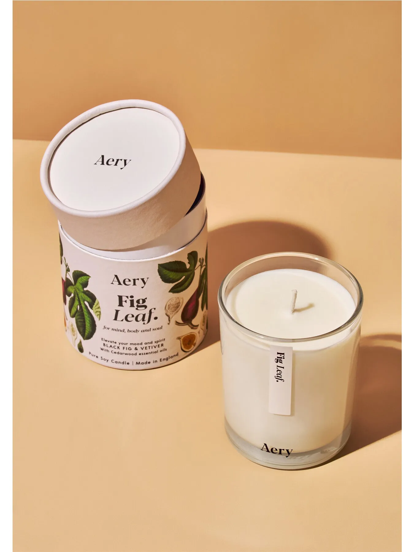 Fig Leaf Botanical Candle - Natural Wax image