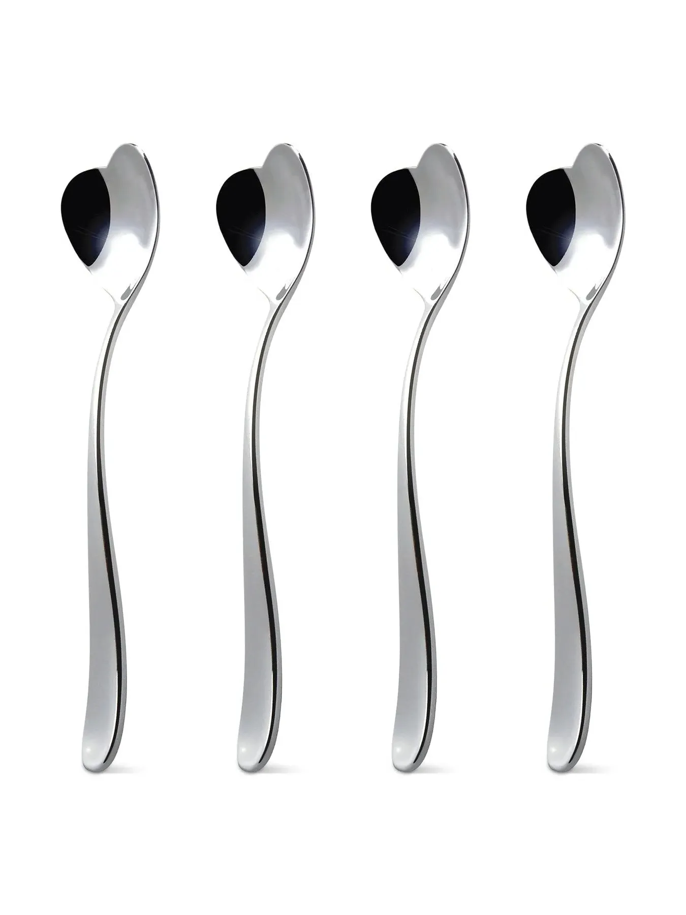 4-Piece Ice Cream Spoon Set - Stainless Steel image