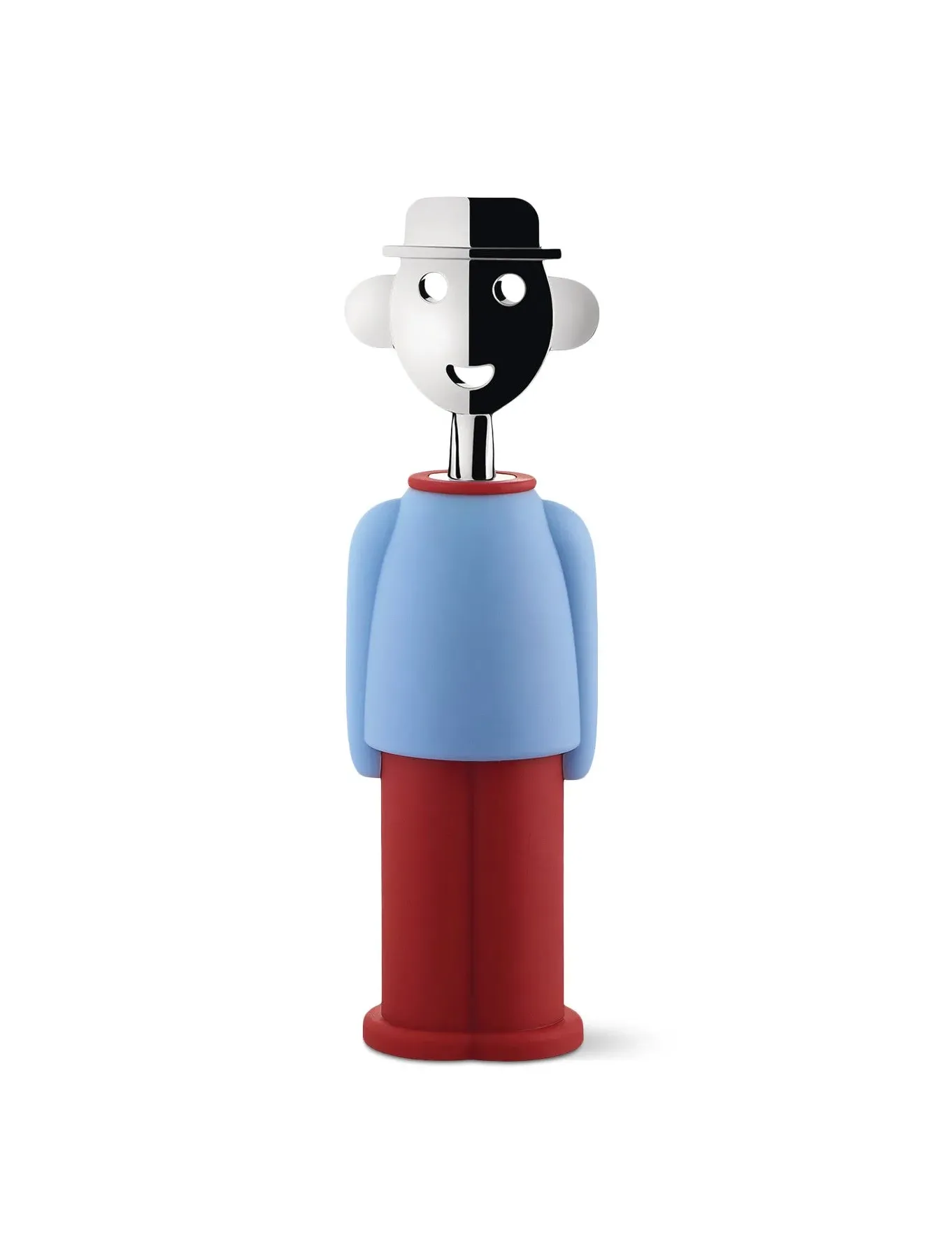 Corkscrew with Chrome Detail - Blue, Resin image