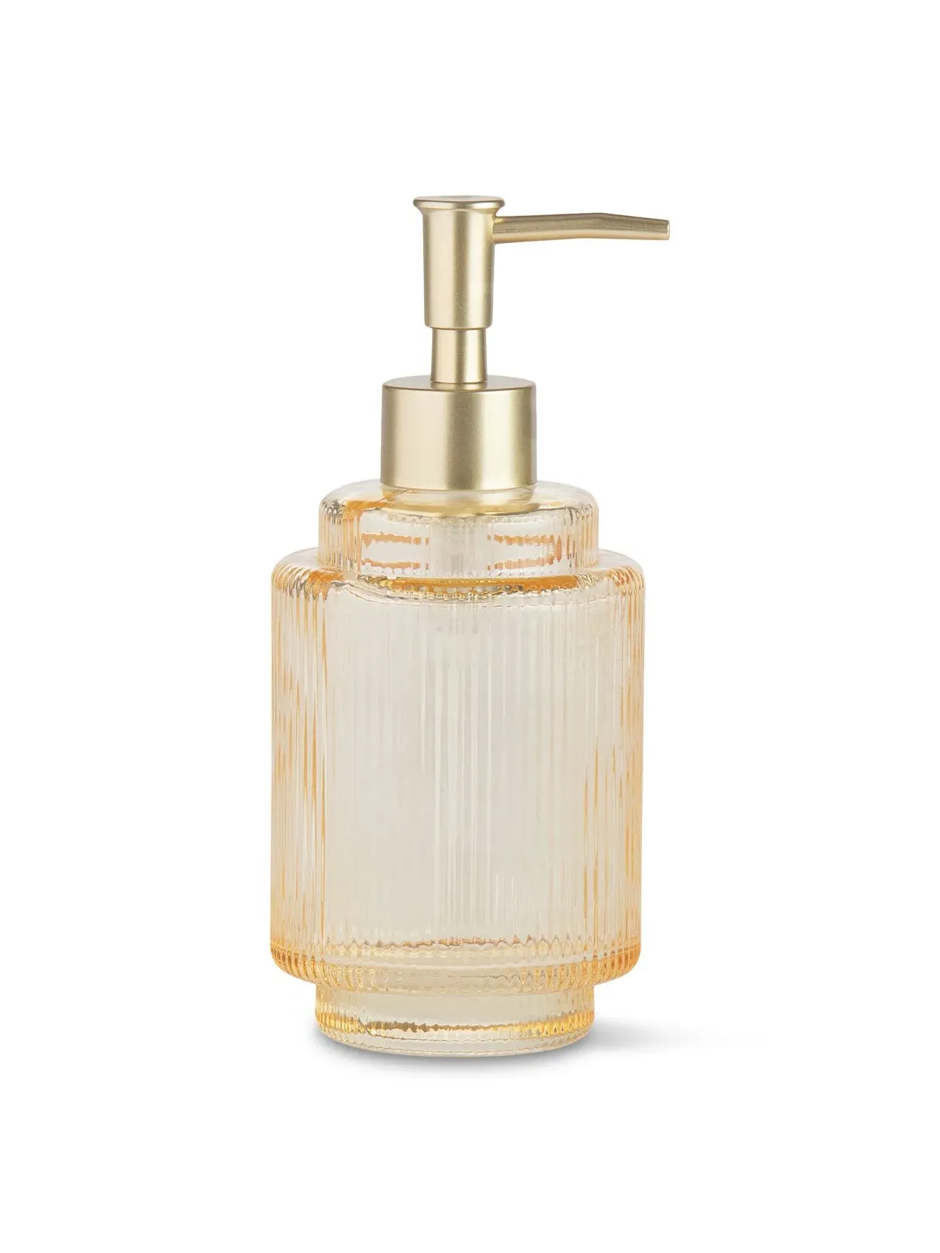 Glass Soap Dispenser with Pump - Yellow, Glass image