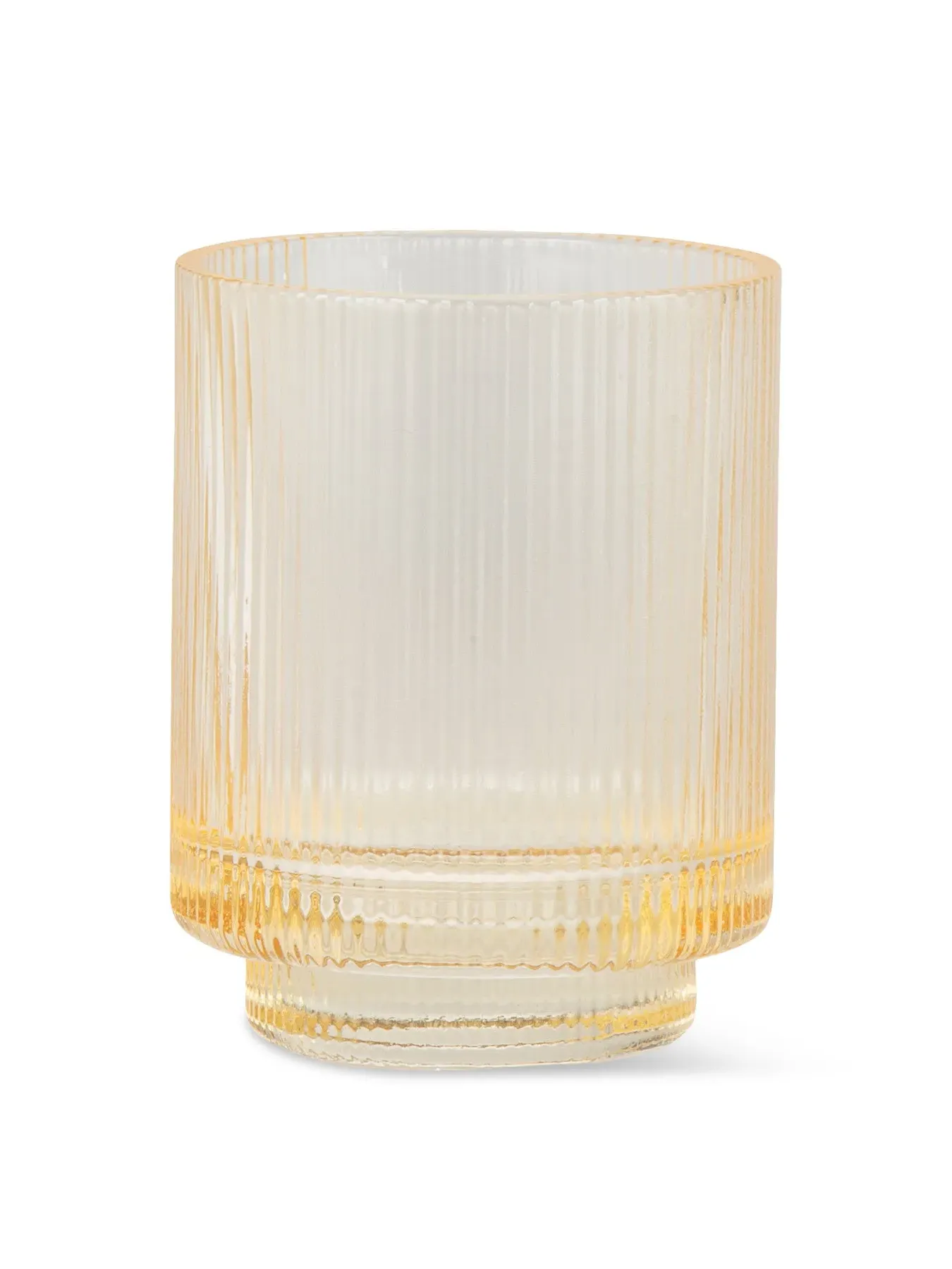Toothbrush Holder with Irregular Shape - Yellow Glass image