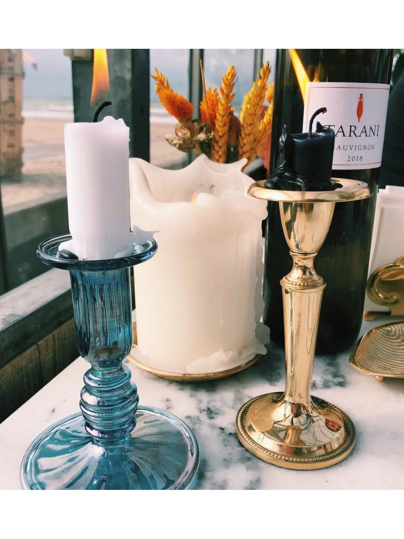11cm Candle Holder - Clear Glass