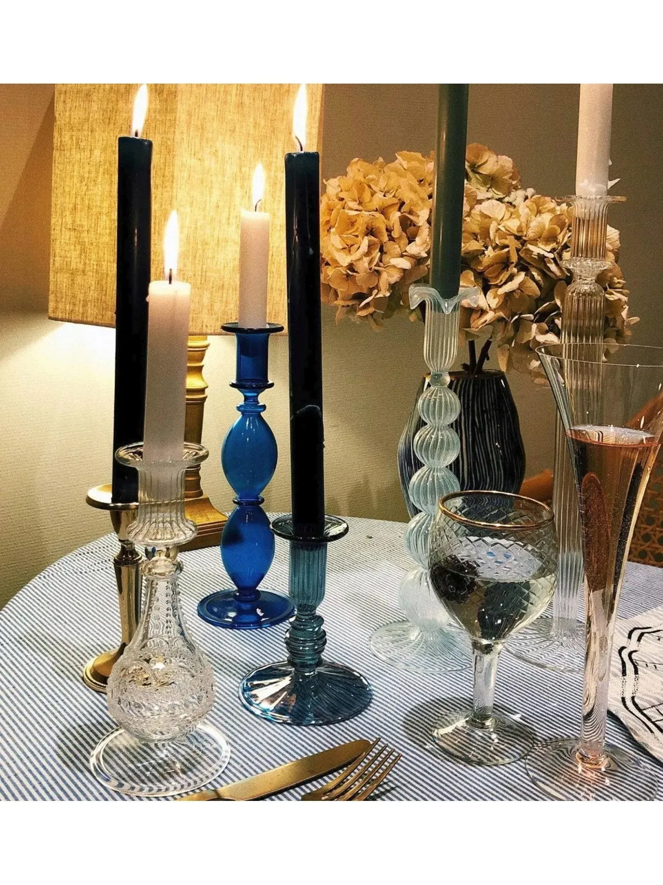 11cm Candle Holder - Clear Glass