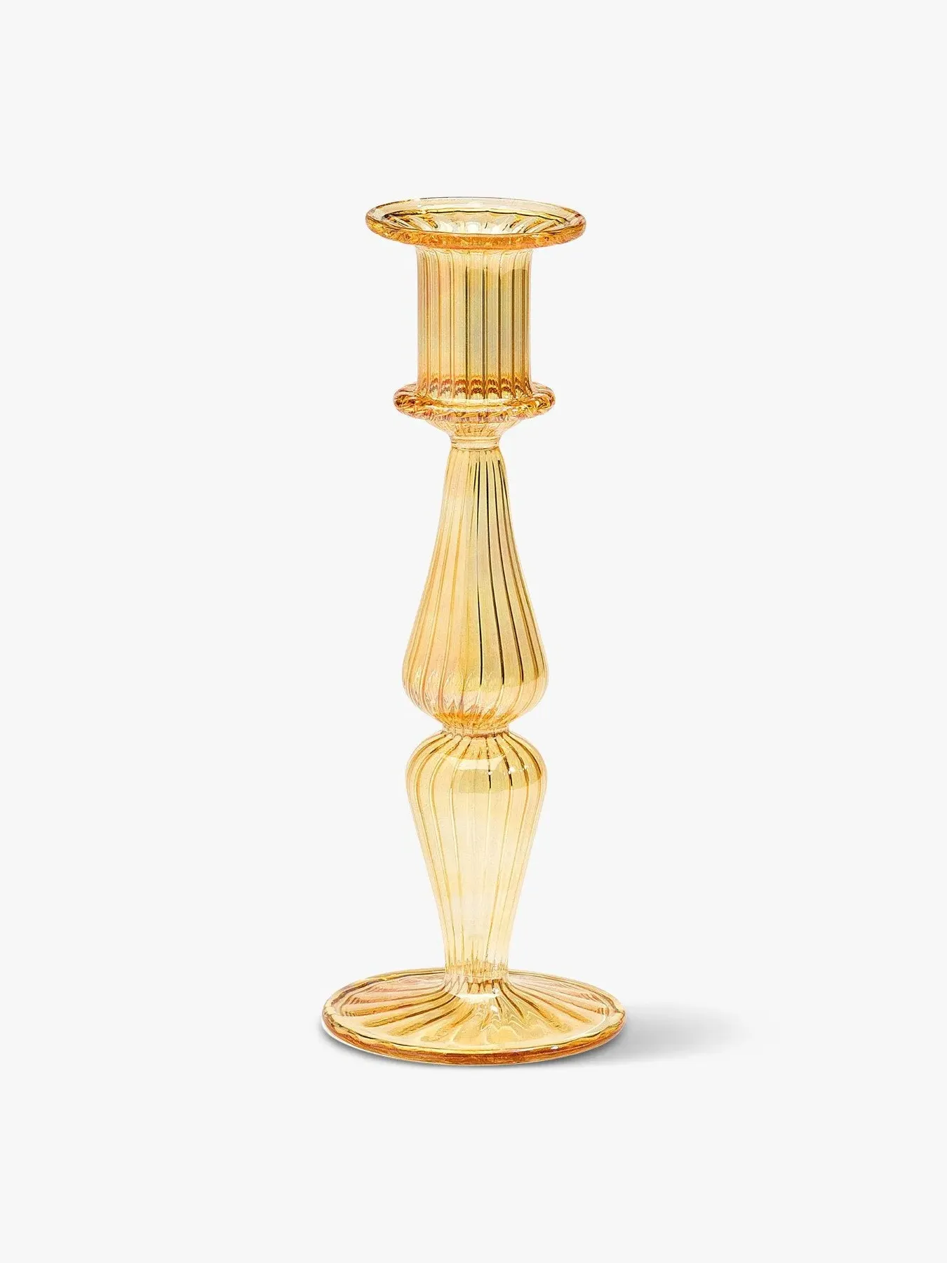 Glass Candle Holder - Clear Glass image