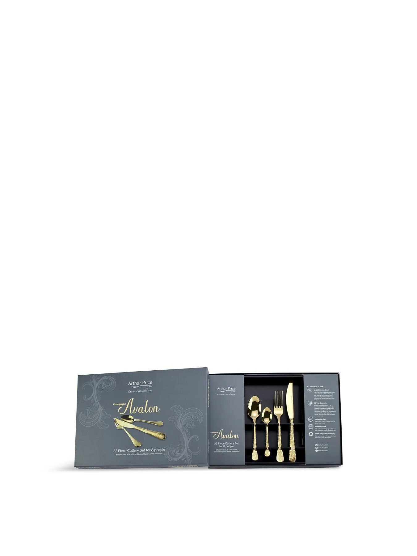 32-Piece Cutlery Set for 8 People - Champagne image