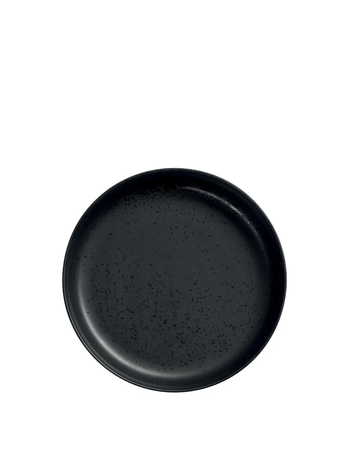 22cm Gourmet Plate - Black, Porcelain