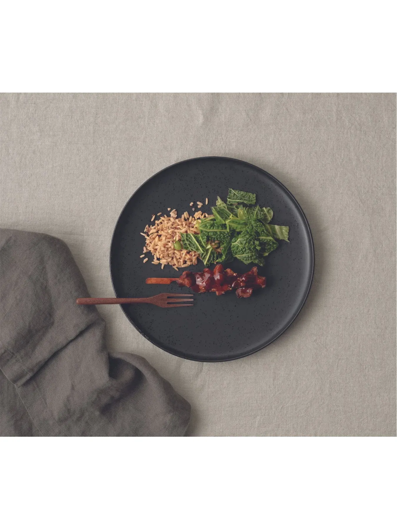 Dessert Plate - Black, Porcelain