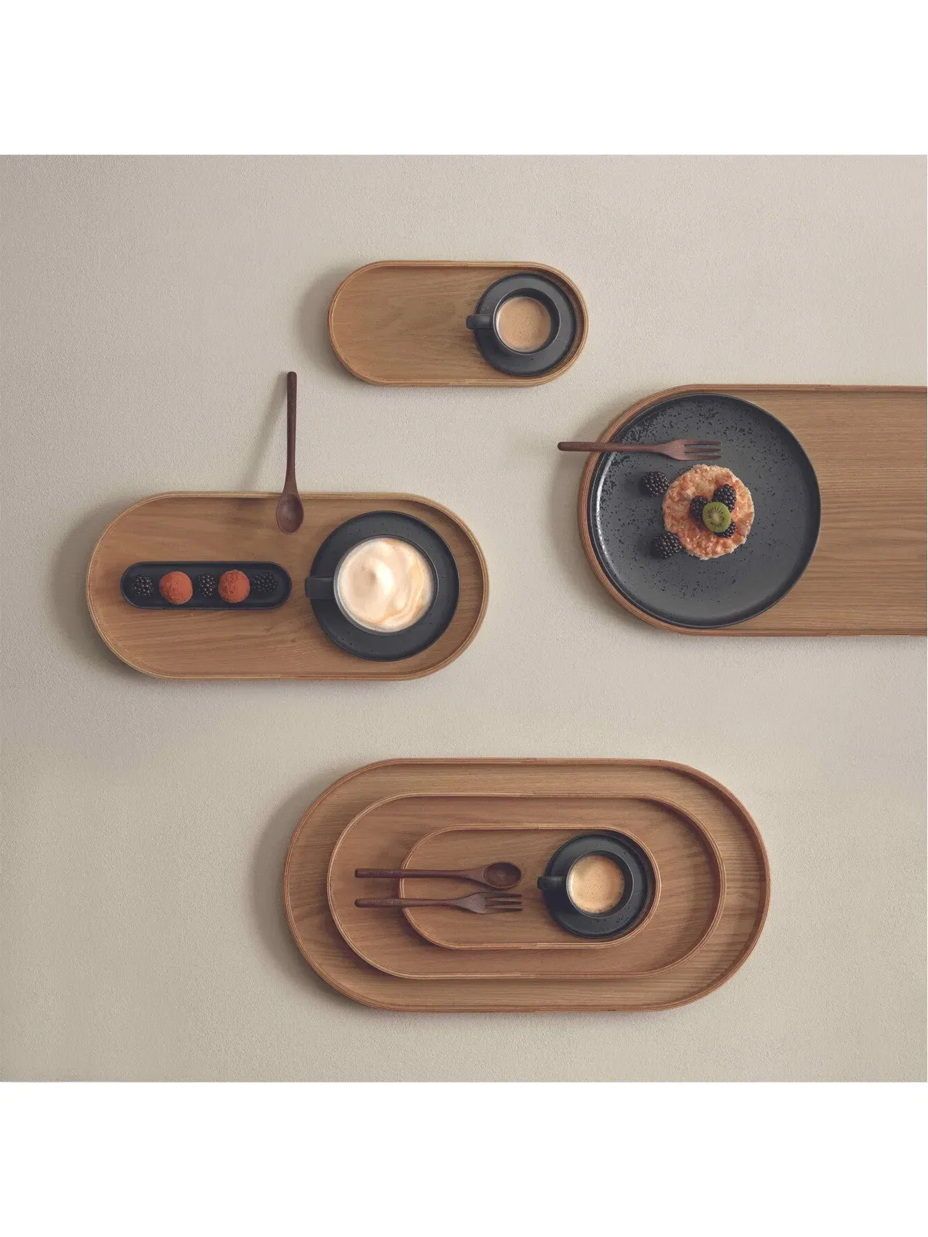 Dessert Plate - Black, Porcelain