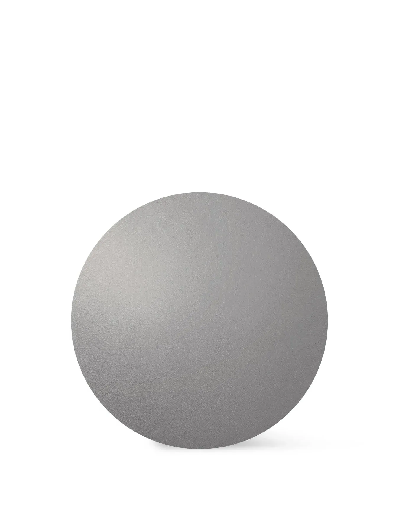 Round Placemat Fine Optic - Cement, Leather image