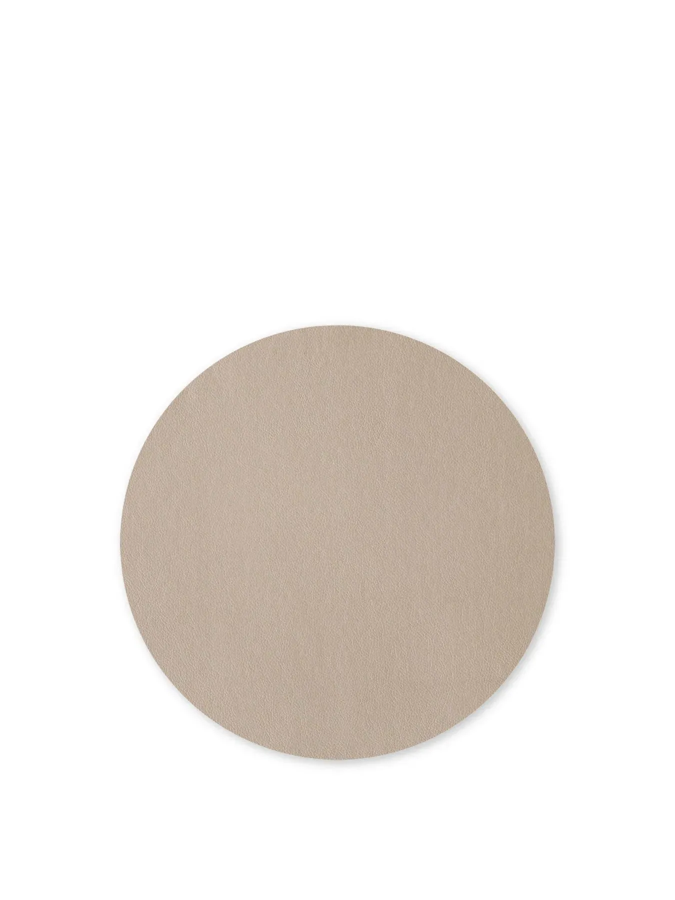 Round Placemat Fine Optic - Stone, Leather image