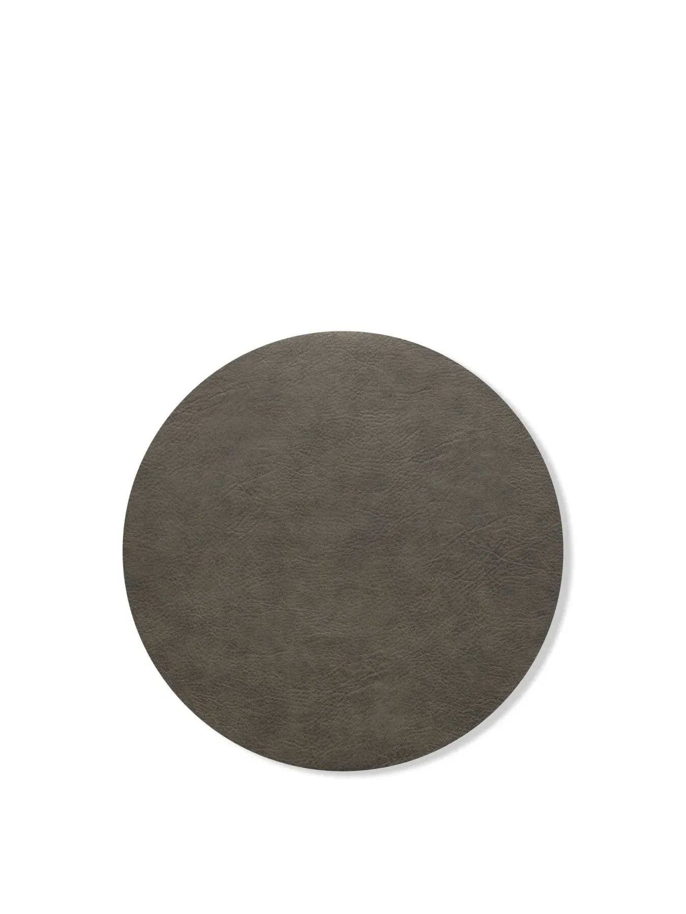 Round Placemat - Mushroom, Vegan Leather image