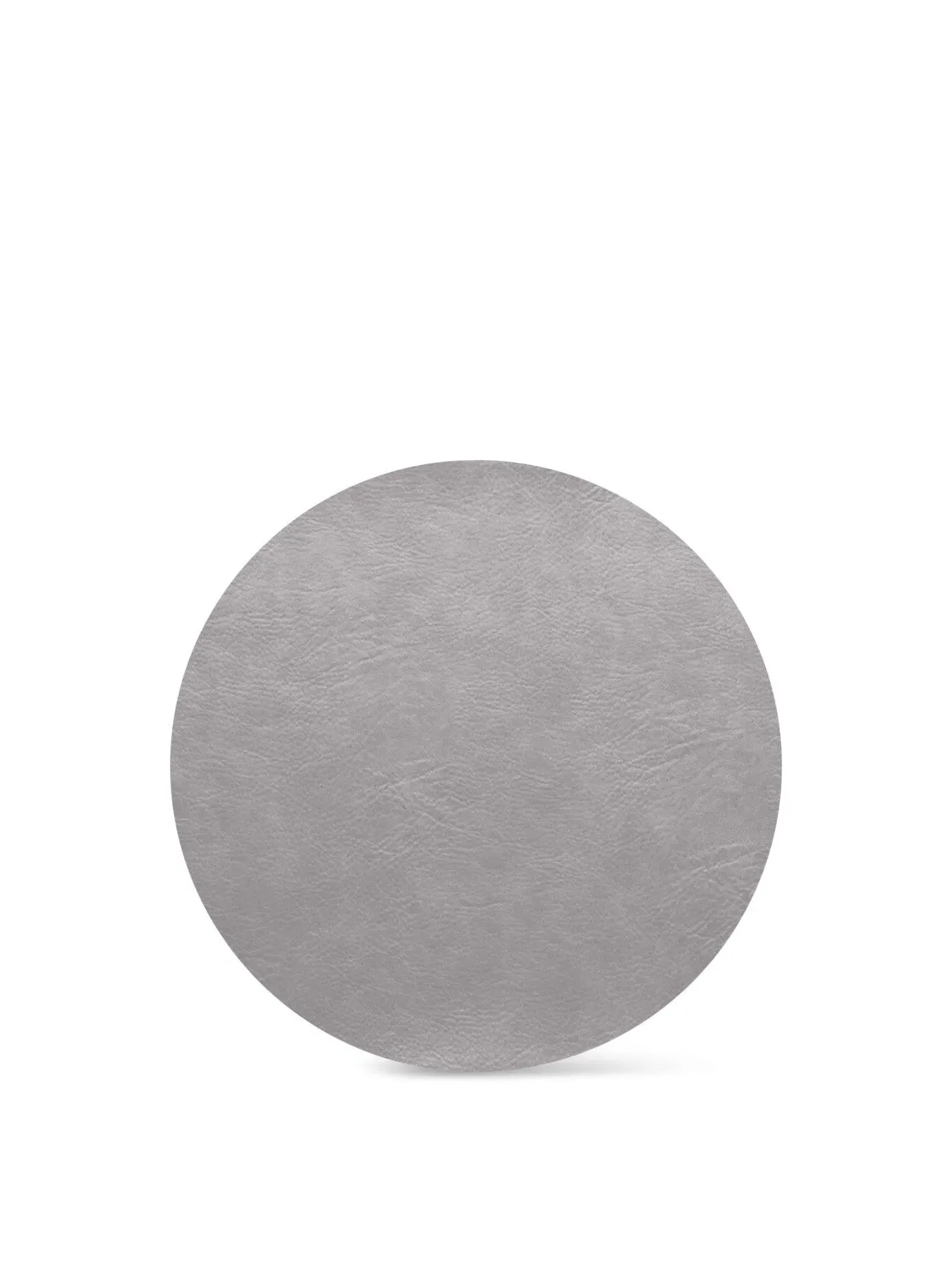 Round Placemat - Silver Cloud, Vegan Leather image
