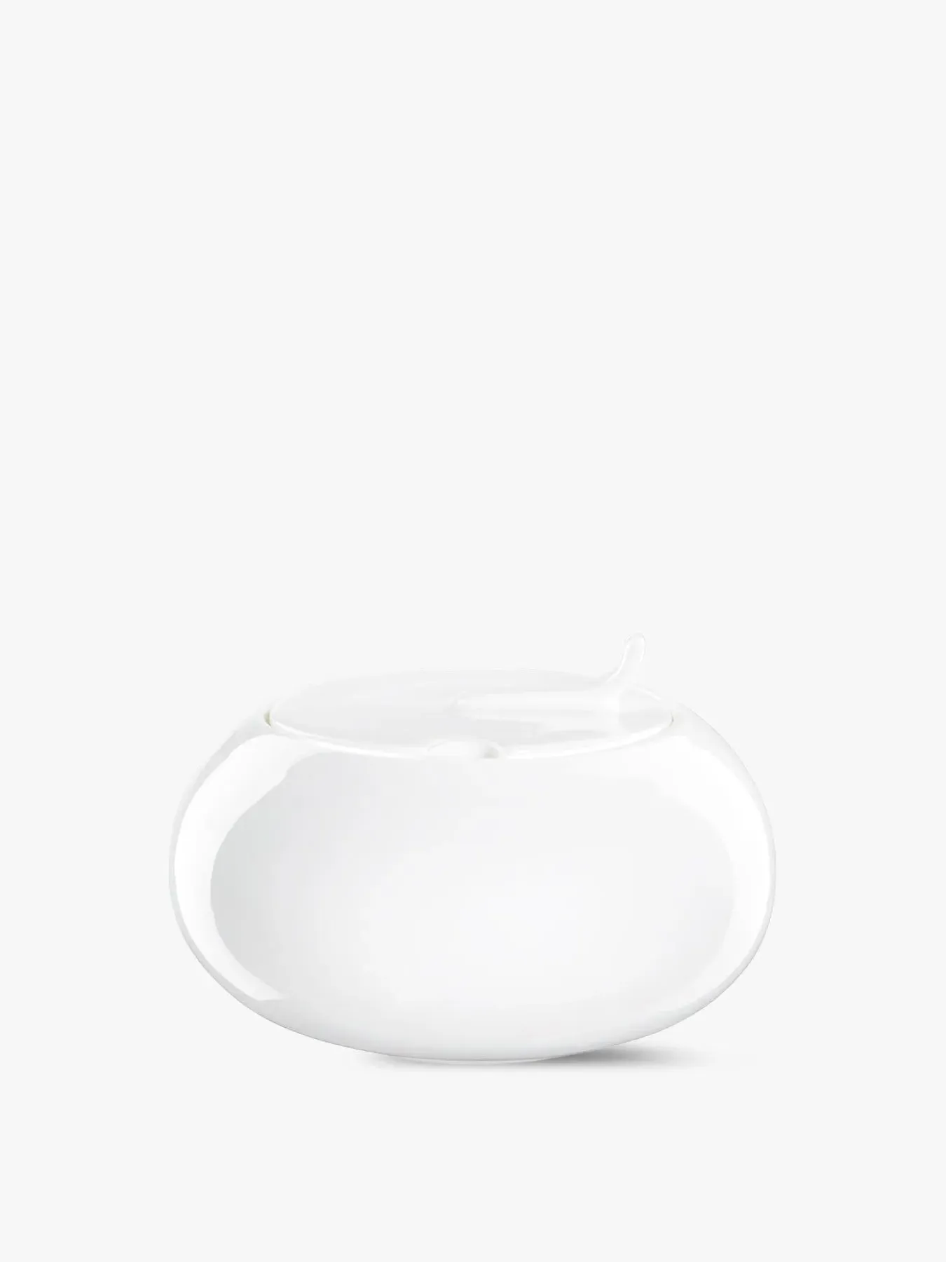 Sugar Bowl with Lid - White, Fine Bone China image