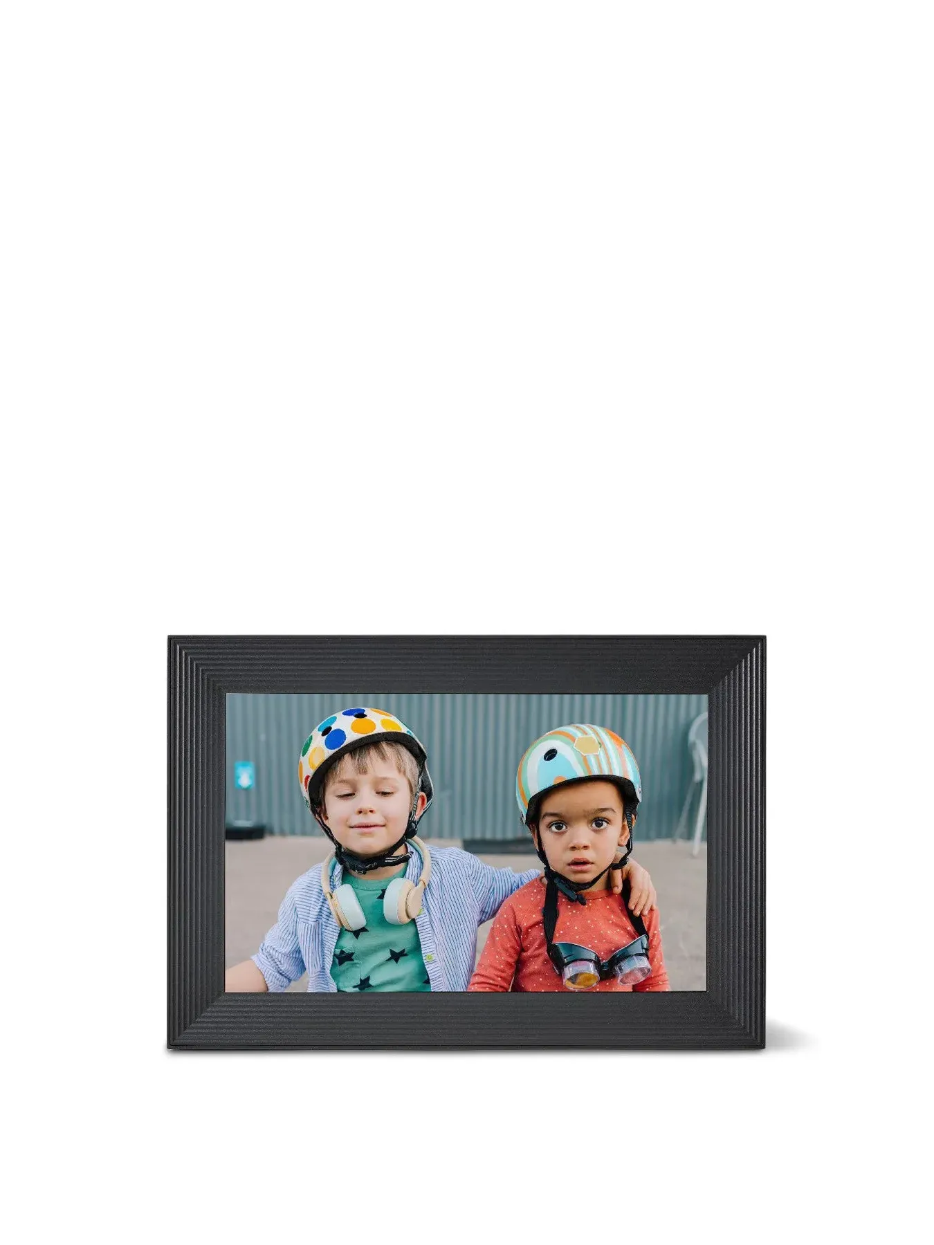 10" Digital Picture Frame - Gravel, Solid Wood image