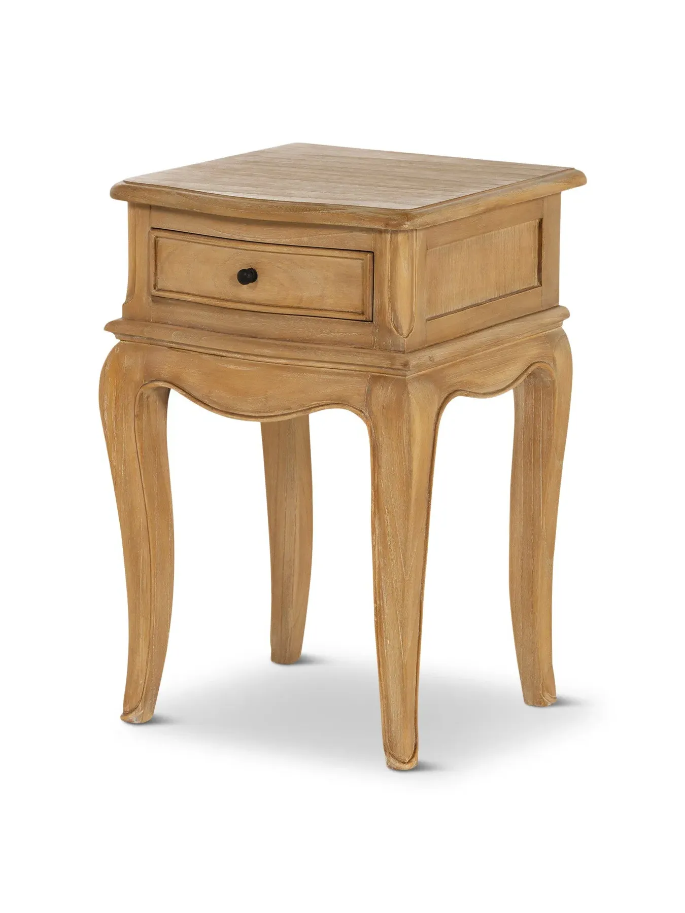 1 Drawer Bedside Table French Style - Neutral Wood image