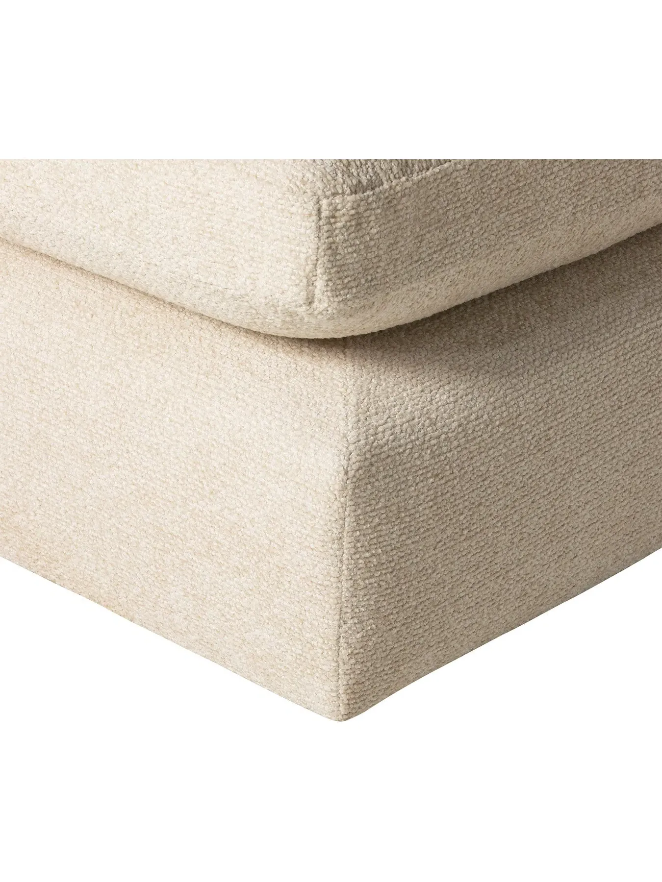 1-Seat Modular Sofa with Left Arm - Neutral, Fabric