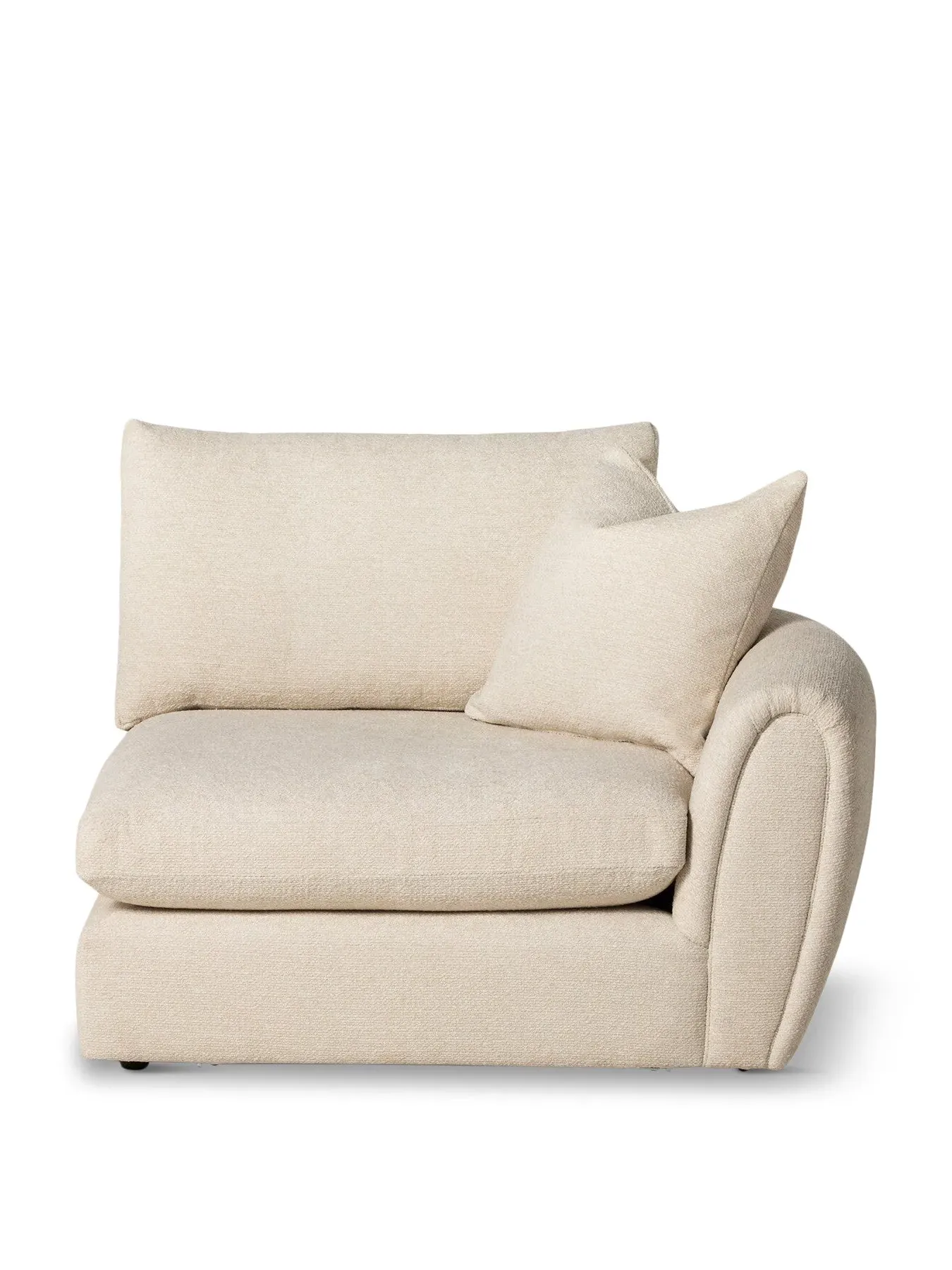 1-Seat Modular Sofa with Left Arm - Neutral, Fabric image
