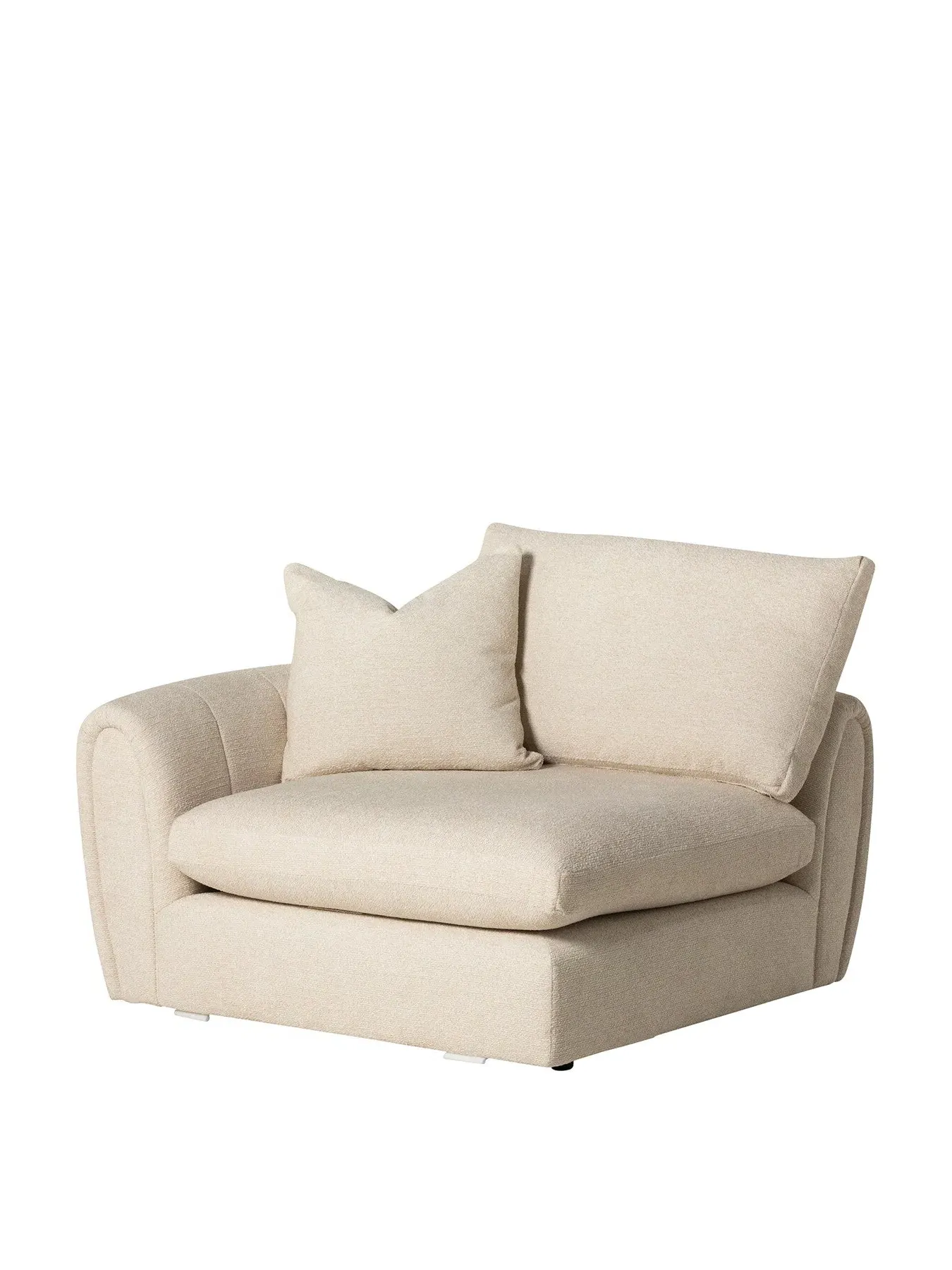1-Seat Modular Sofa with Right Arm - Neutral